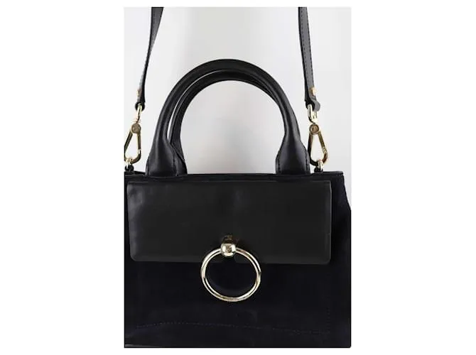 Claudie Pierlot Bolso de cuero Negro 