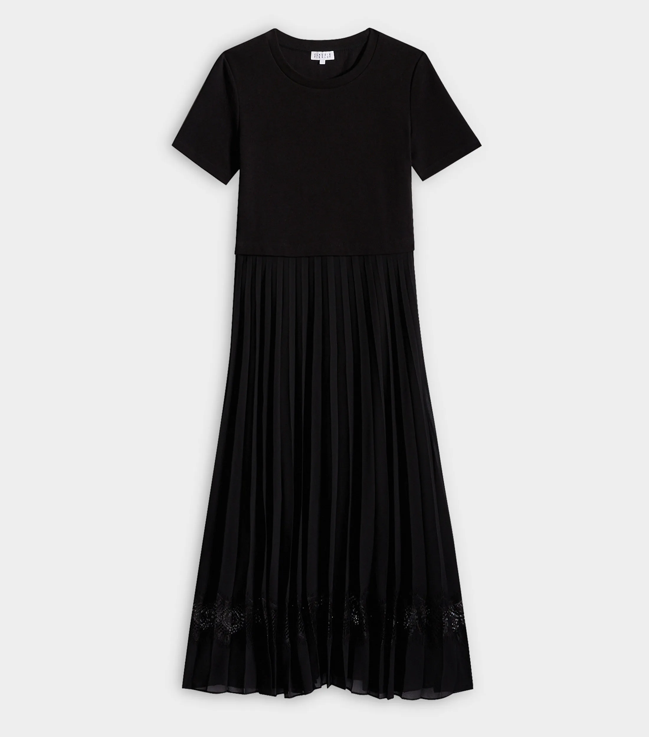 Claudie Pierlot Vestido midi tableado Mujer