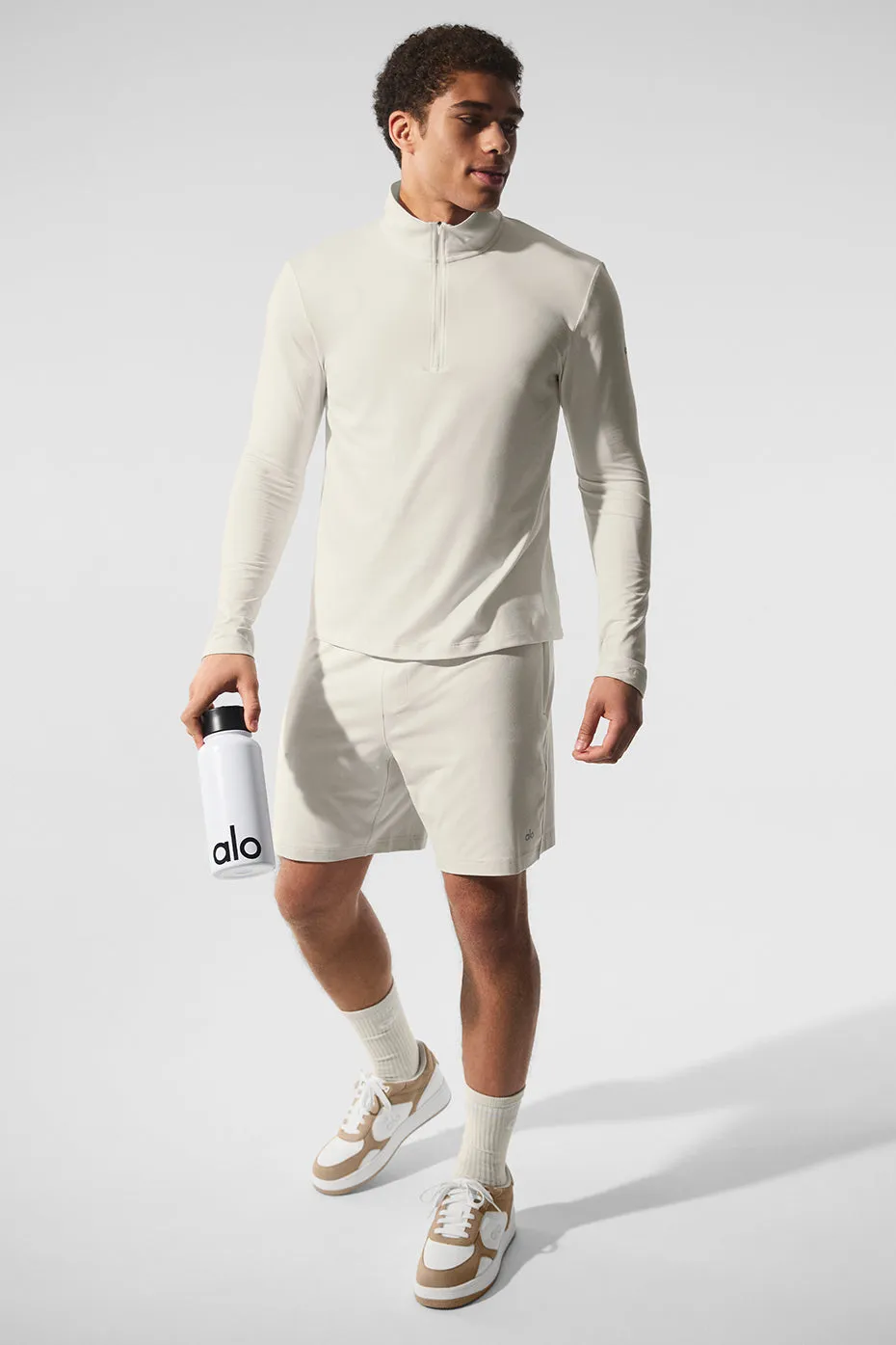 Conquer 1/4 Zip Reform Long Sleeve - Bone