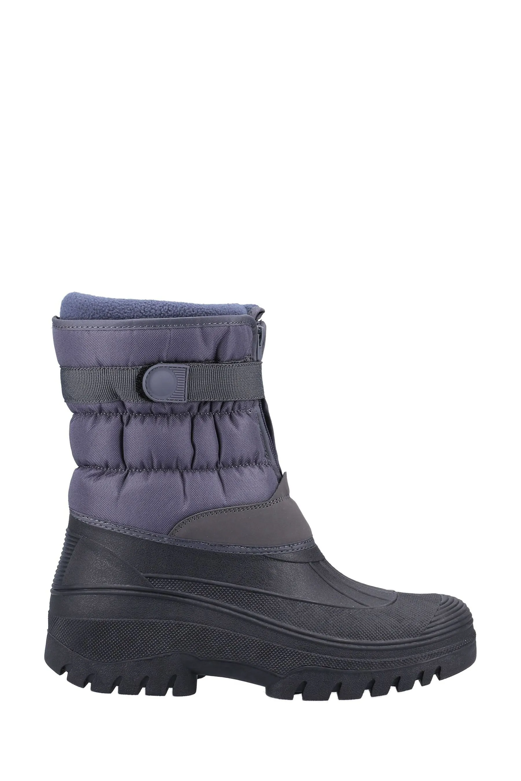 Cotswolds Cierre gris Chase Touch y botas de invierno con cremallera