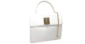 Céline Bolso de cuero blanco vintage Celine 