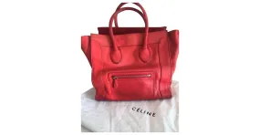 Céline Bolsos de mano Roja 