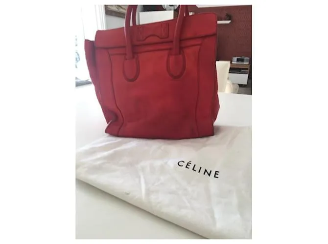 Céline Bolsos de mano Roja 