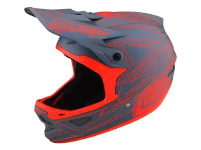 D3 FIBERLITE HELMET SPIDERSTRIPE GRAY/RED L