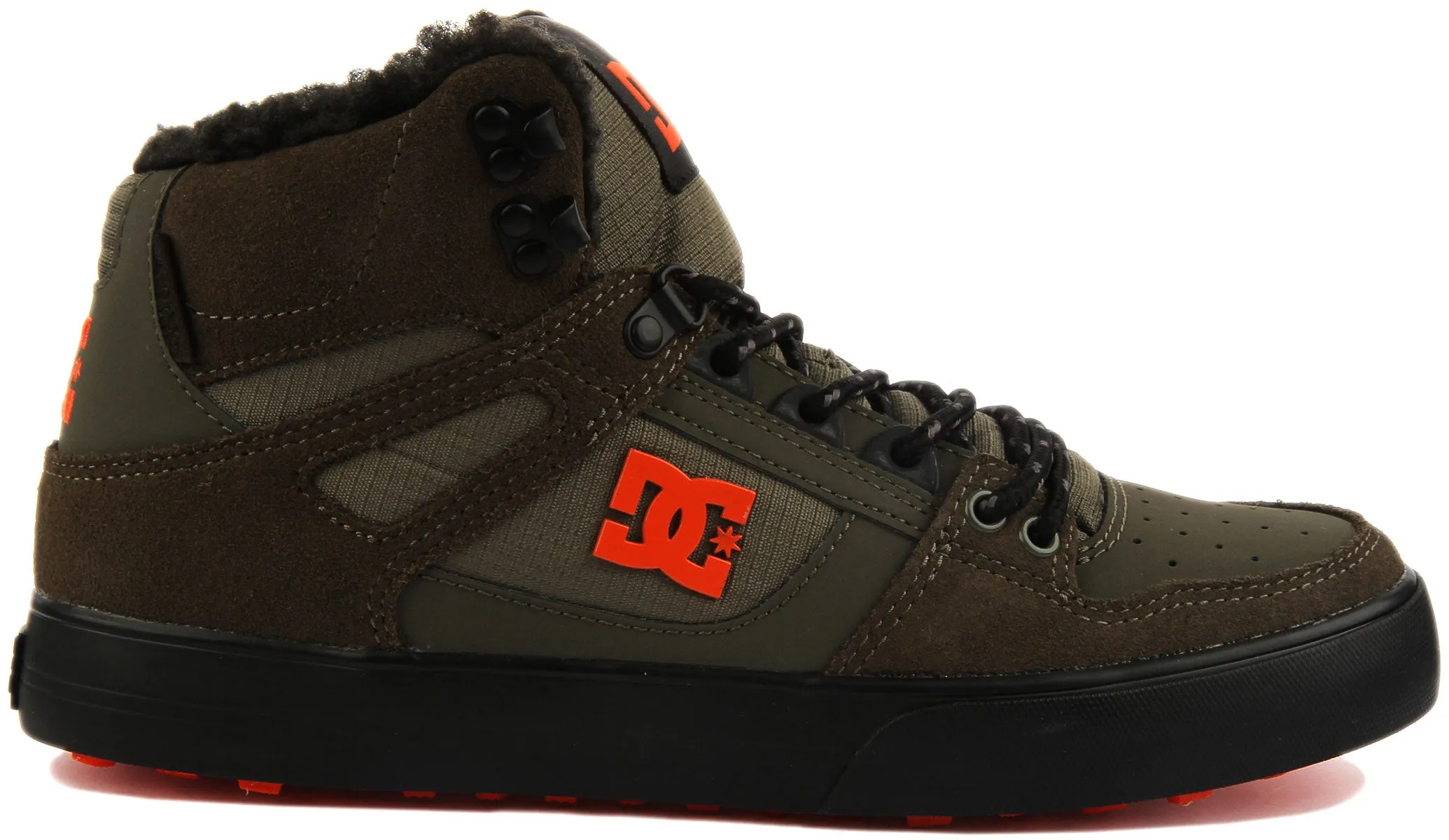 DC Shoes Pure Hi Top WC Zapatillas casual con cordones para hombre en oliva