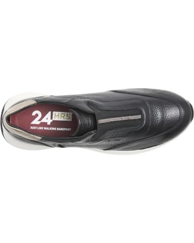 Deportivas 24 HORAS  de Mujer ZAPATILLAS CASUAL  COMBI NEGRO