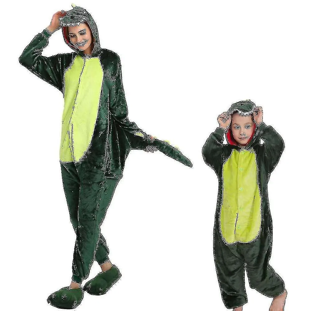 Disfraz de dinosaurio Pijama Onesie Kigurumi Mono Animal Sudadera con capucha