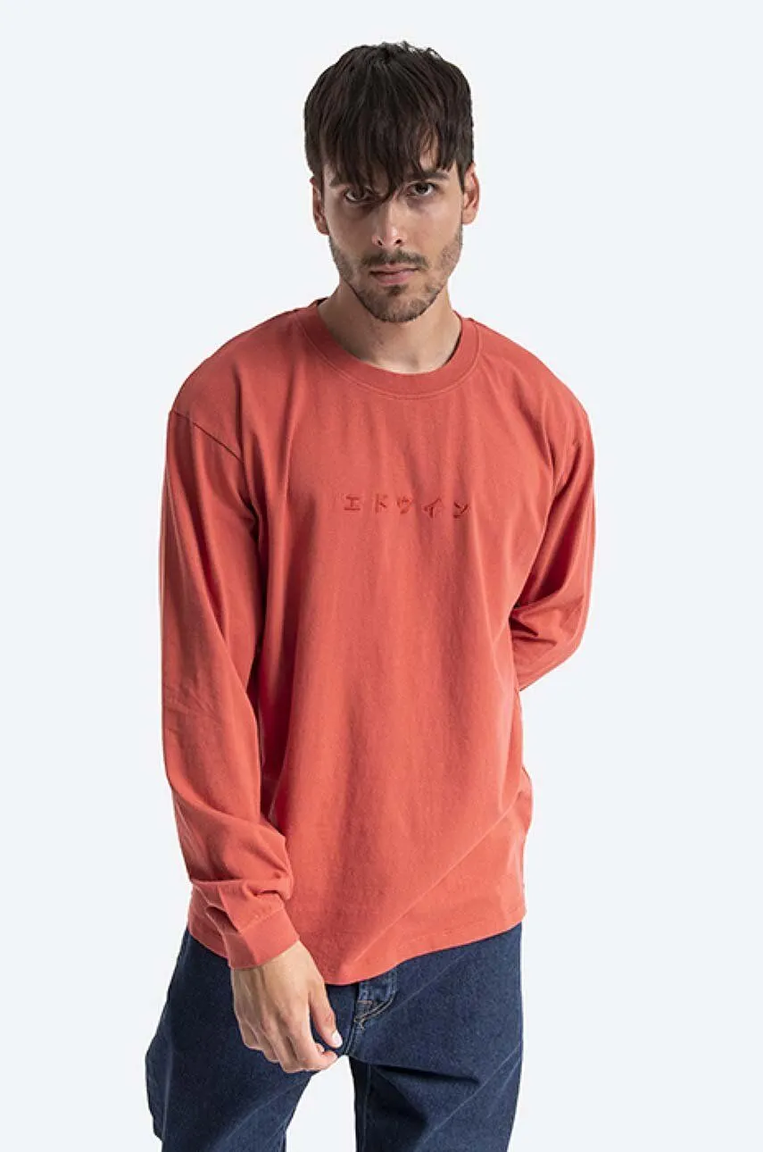 EDWIN Embroidery Long Sleeve T-Shirt