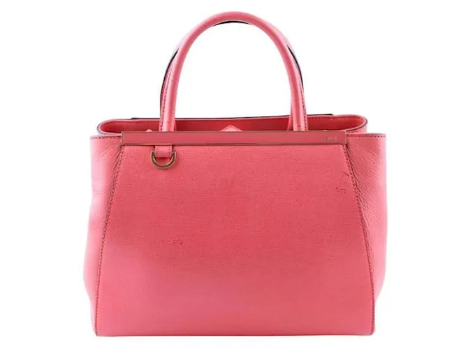 Fendi Bolso de cuero 2Jours Rosa 