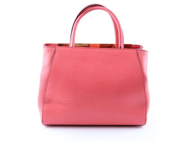 Fendi Bolso de cuero 2Jours Rosa 