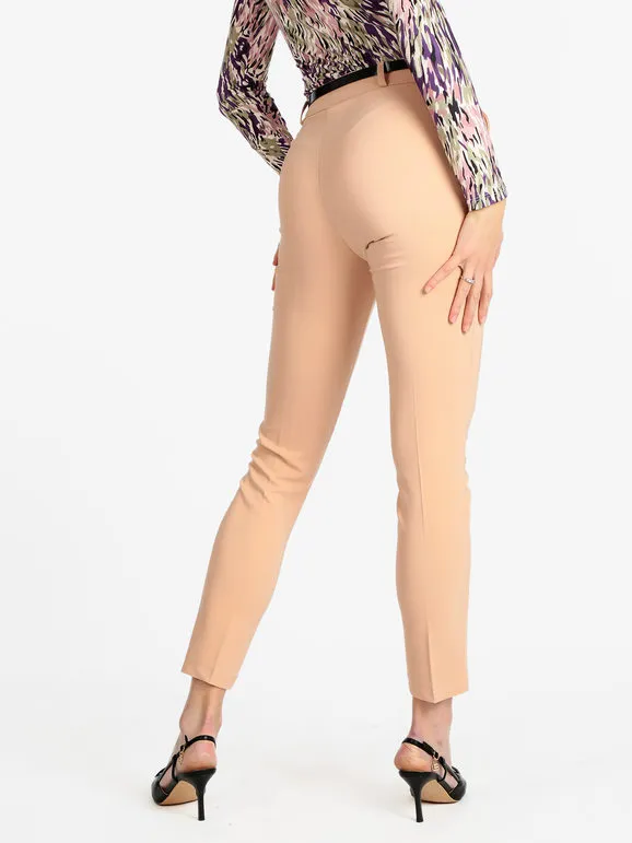 Frenetika Pantalón de mujer elegante con cinturón.