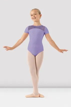 Girls Elsa Short Sleeve Leotard