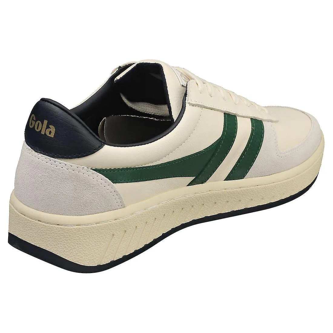 Gola Grandslam Classic Zapatillas Casual para Hombre en Blanco Roto Verde