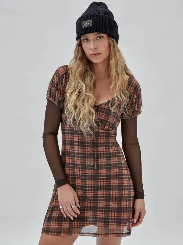 GUESS Originals Mesh Sleeve Dress