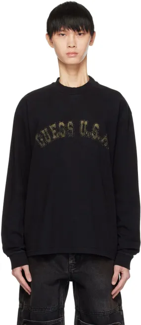 GUESS USA Faded Long Sleeve T-shirt