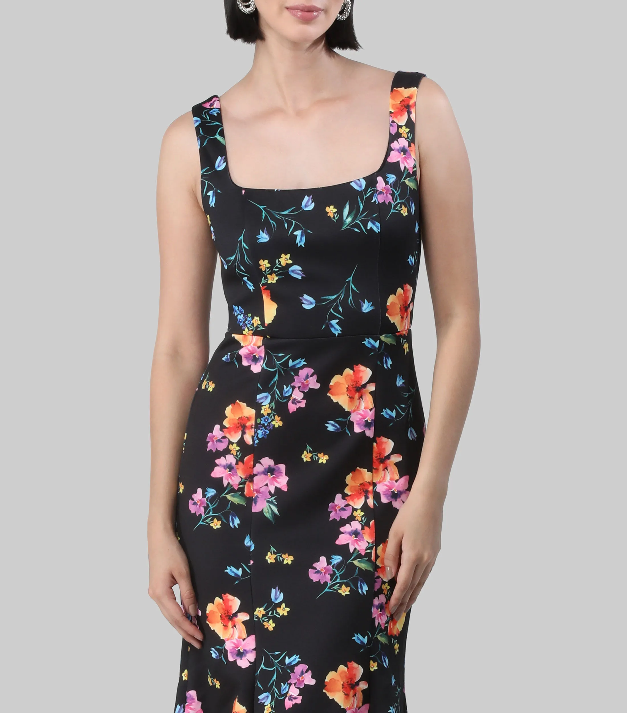 Guess Vestido Midi Estampado Floral Mujer