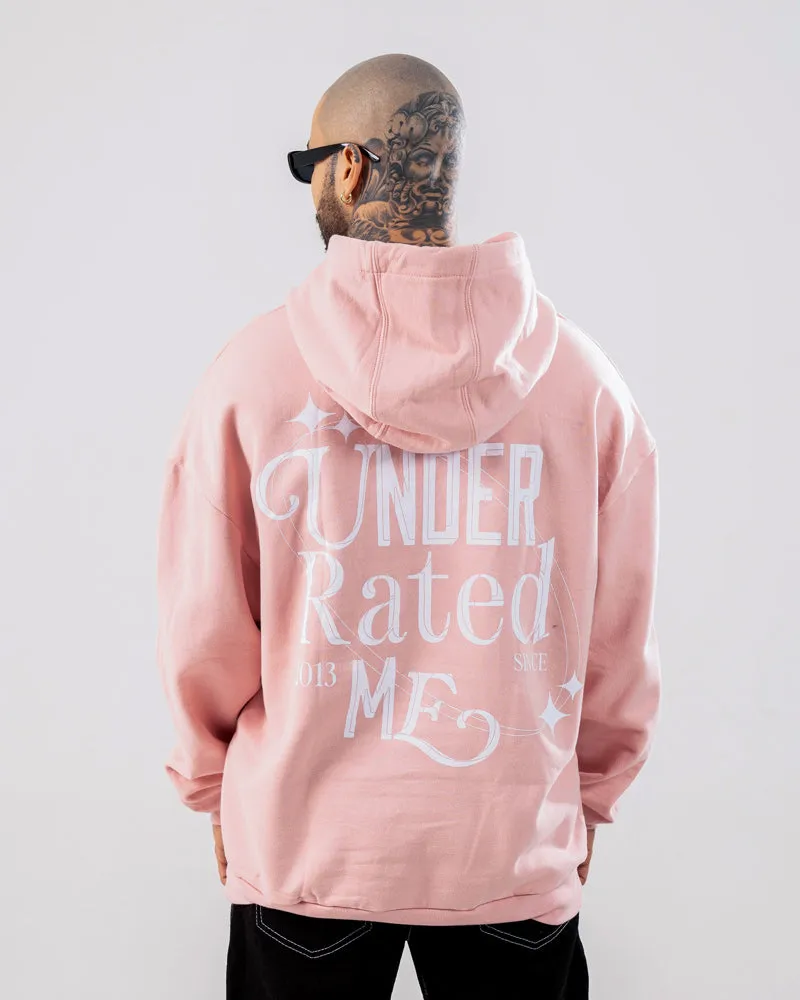 Hoodie Oversize Con Capucha Rosado Under