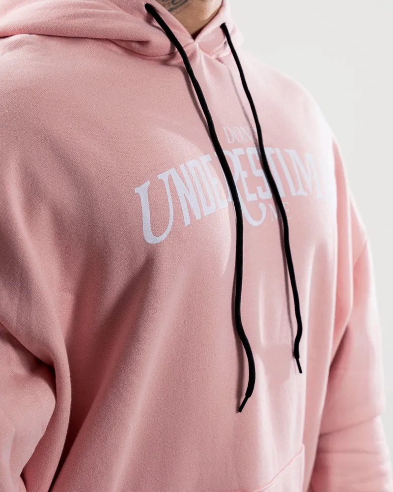 Hoodie Oversize Con Capucha Rosado Under