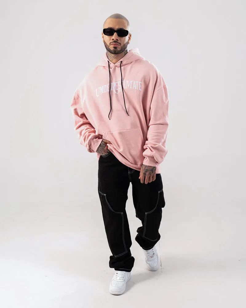 Hoodie Oversize Con Capucha Rosado Under