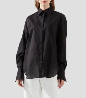 Hugo Boss Camisa lisa manga larga Mujer