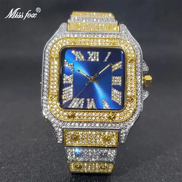 Ice Out Diamond Square Watch