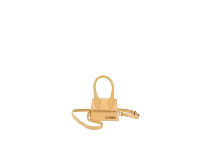 Jacquemus mini bolso de cuero Amarillo 