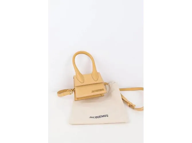 Jacquemus mini bolso de cuero Amarillo 