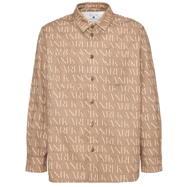 karl kani camisa aop overshirt light sand