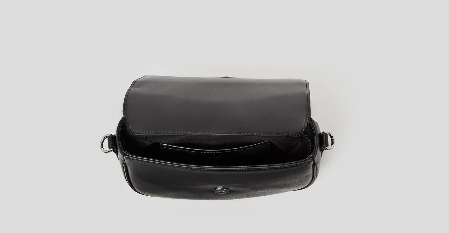 Karl Lagerfeld K Signature Bolso de cuero para mujer en negro