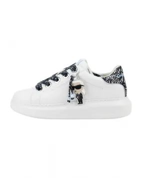 KARL LAGERFELD - Zapatillas Deportivas Kapri con Colgante K/Ikonik y Talonera Animal Print