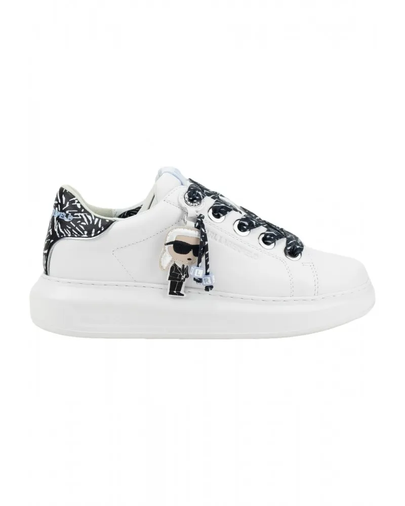 KARL LAGERFELD - Zapatillas Deportivas Kapri con Colgante K/Ikonik y Talonera Animal Print