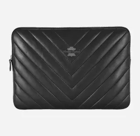 Laptop Leather Sleeve Case Black for Macbook Air Pro 13.6 inches