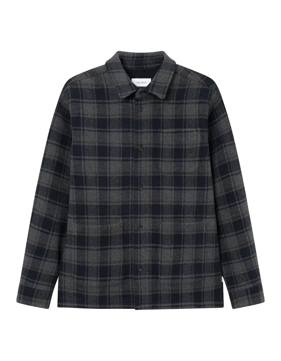 LES DEUX JASON CHECK OVERSHIRT