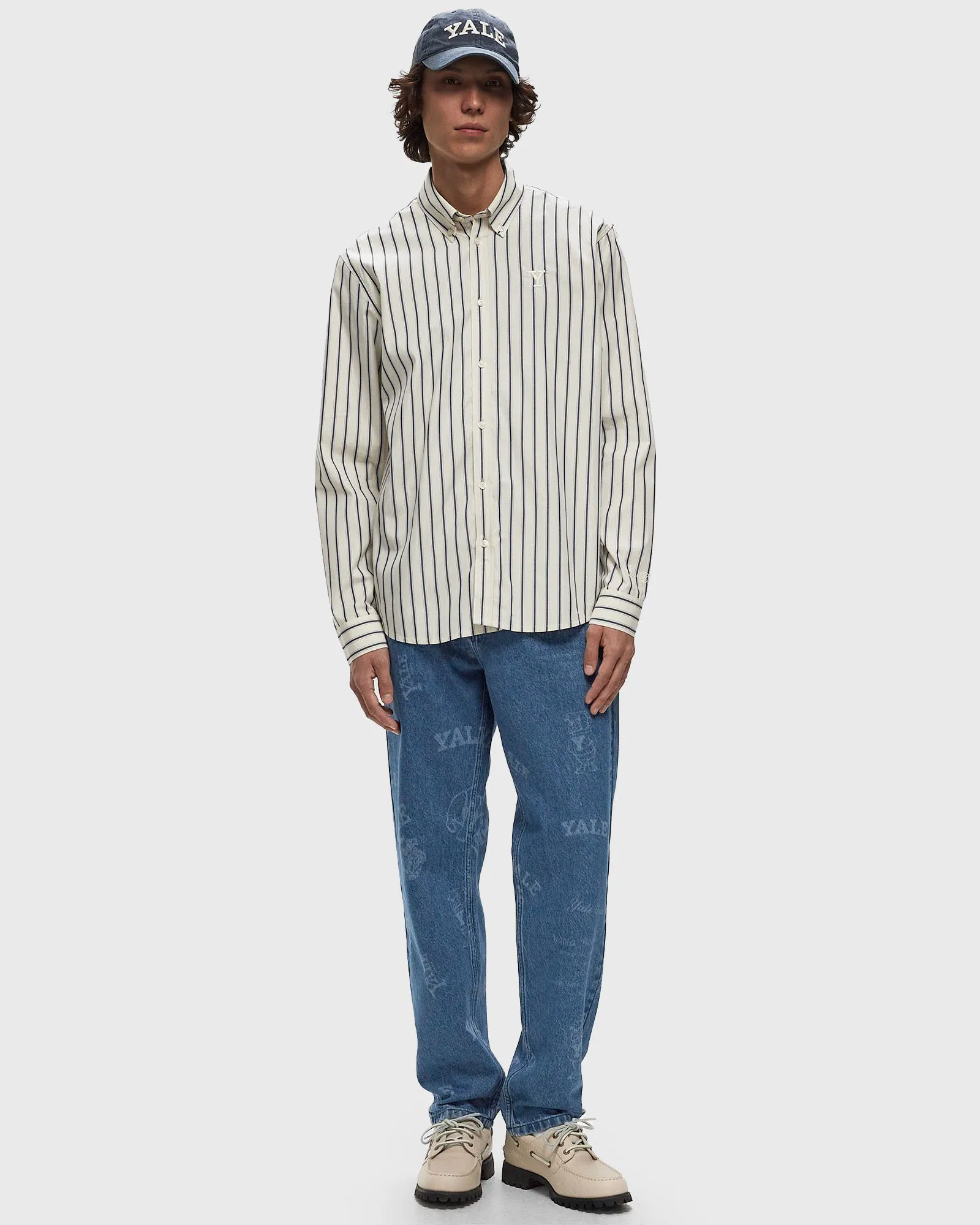 Les Deux Yale Stripe Poplin Shirt Longsleeves