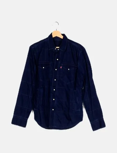 Levi's Camisa denim azul marina