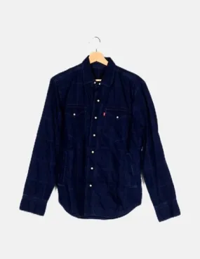 Levi's Camisa denim azul marina