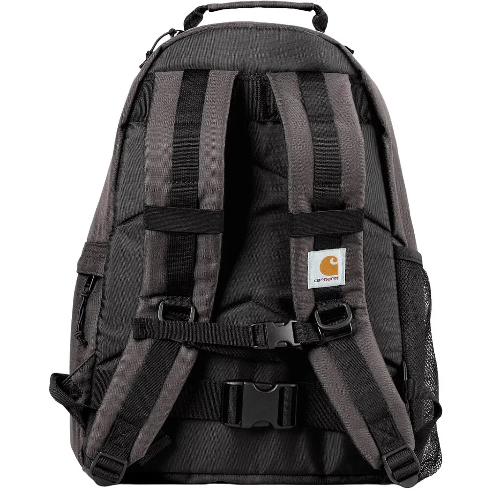 Mochila Gris Carhartt Kickflip Backpack Manta Repelente Al Agua Con Cremallera Bidireccional