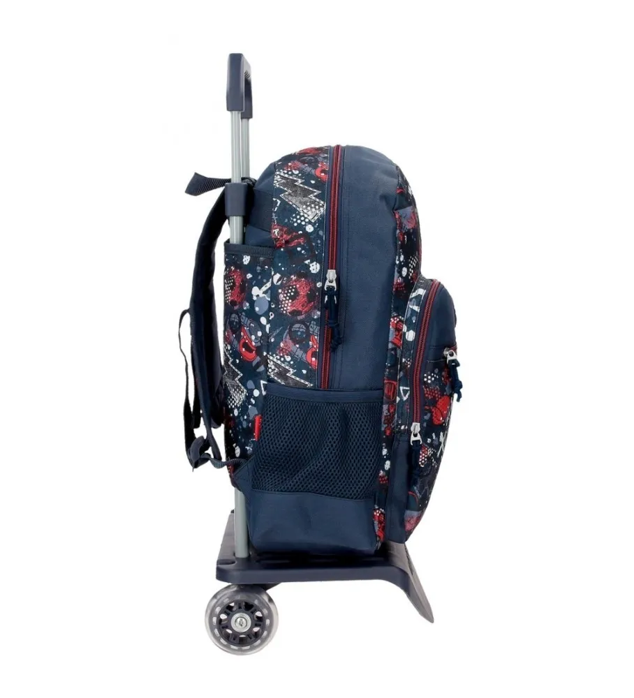 Mochila Movom Free time con carro 42 cm marino