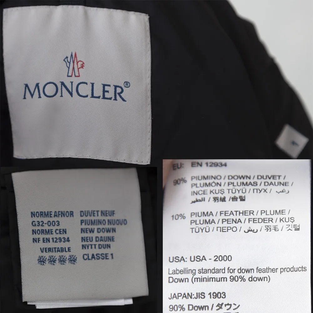 Moncler Chaqueta Plumas Gris T 1