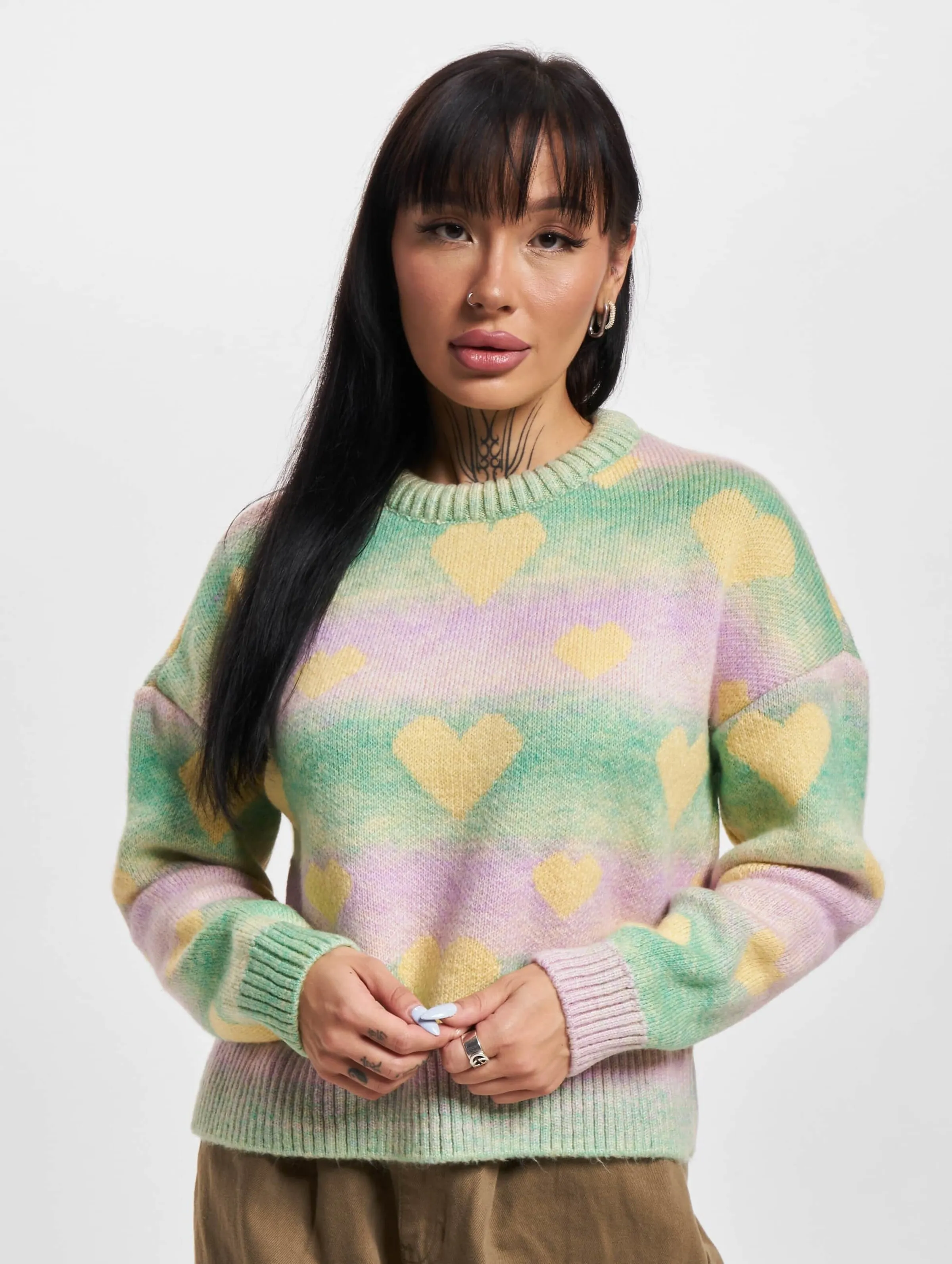 Only Aida L/S Heart Knit