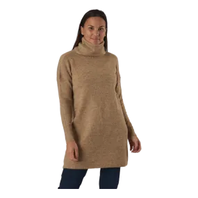 Only Onljana L/s Cowlnck Dress  Woo Indian Tan