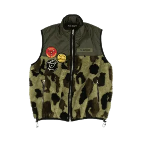 Palm Angels Camo Records Pile Patch Vest