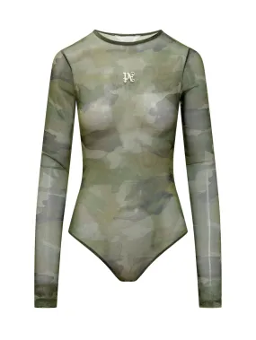 PALM ANGELS Camo Tulle Body