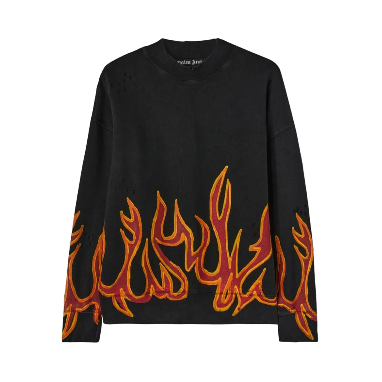 Palm Angels GD Graffiti Flames Crewneck