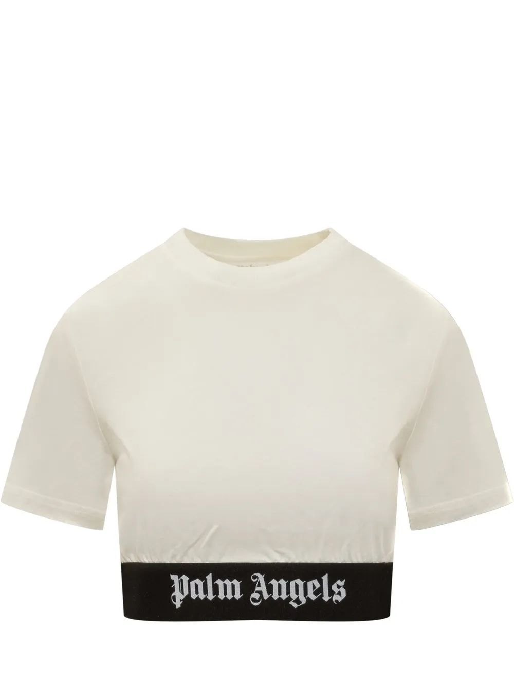 PALM ANGELS Logo Tape Crop T-Shirt