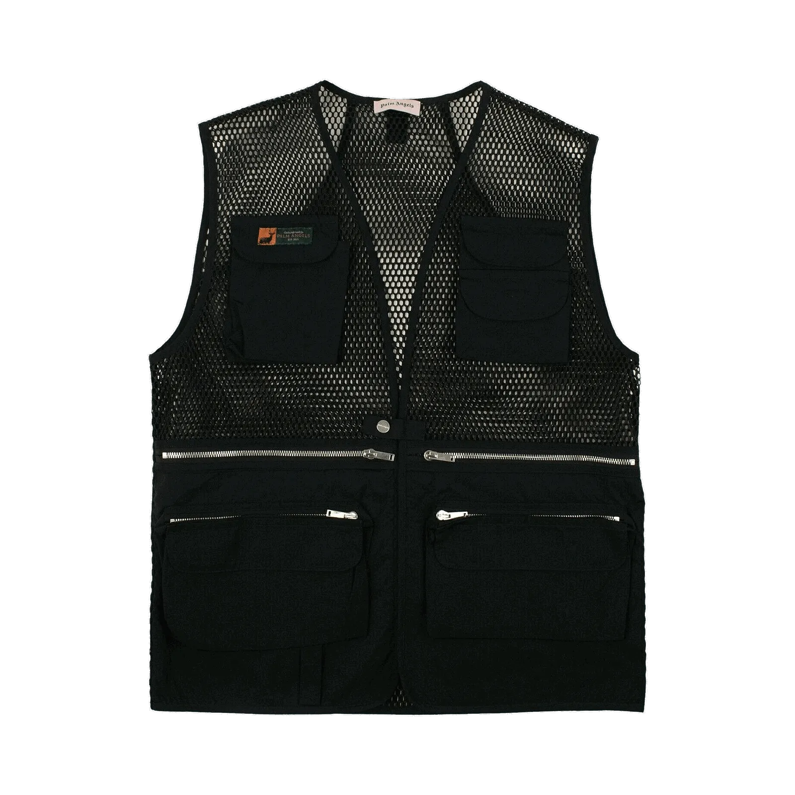 Palm Angels Mesh Multi Pocket Vest