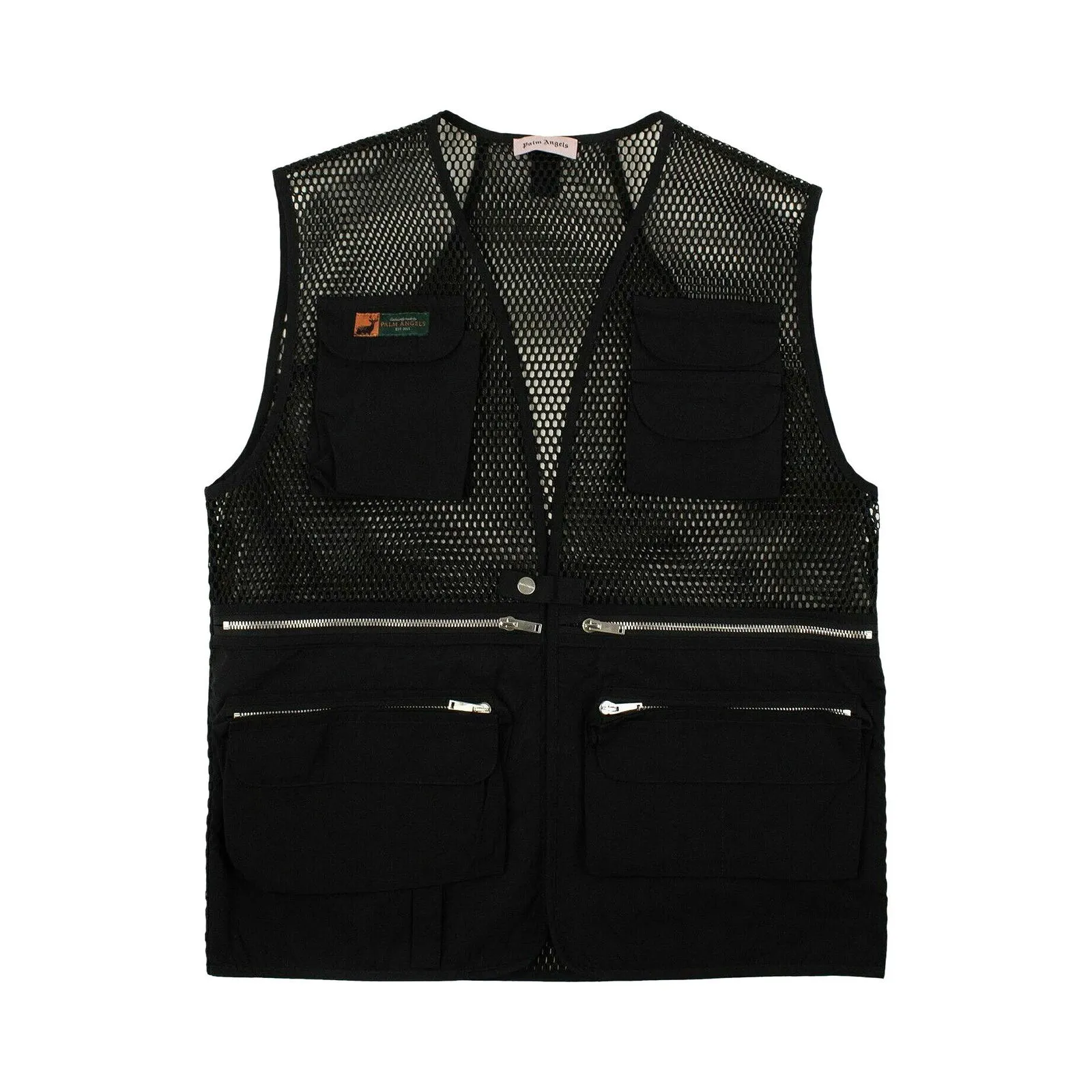 Palm Angels Mesh Multi Pocket Vest