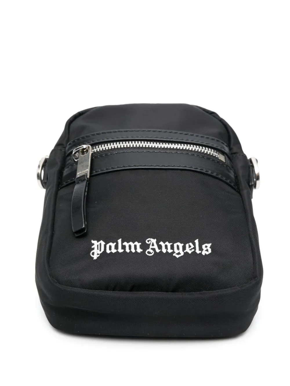 Palm Angels Nylon Logo Crossbody Black White