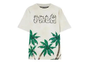 Palm Angels Palms&Skull Vintage T-Shirt White/Green