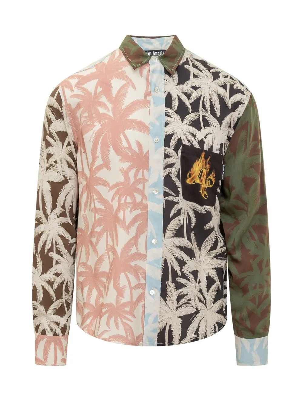 PALM ANGELS Patchwork Palm Shirt